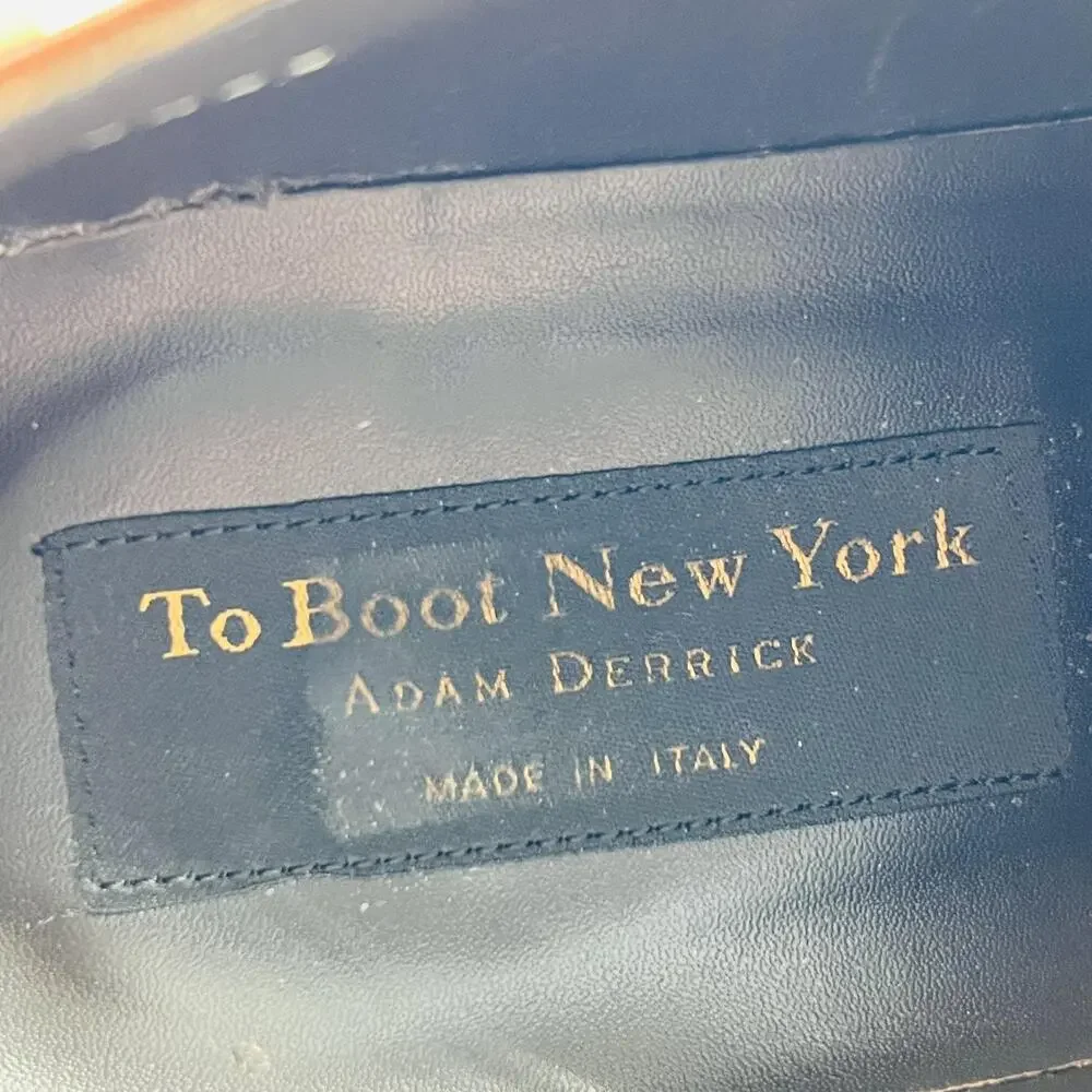 To Boot New York Shoes Mens 8.5 Brown Leather Adam Derrick Derby Oxford Dress